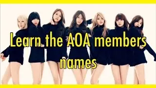 learn the names of AOA + facts