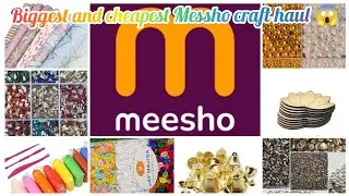 Biggest and cheapest Messho craft haul 😱 Unboxing with me 🤗#messhohual #unboxing #craftmaterials#diy
