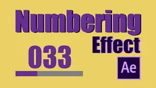 Numbering Effects in 5 mins with After Effects | Tutorial |