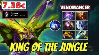 How to Jungle Venomancer and Top the Gold Networth |Dota 2 7.38c Support Full Match Gameplay.