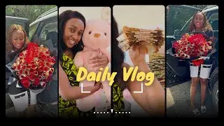 Valentine VLOG:Unboxing my 100k MONEY🤑bouquet+Other gifts+Dating tips