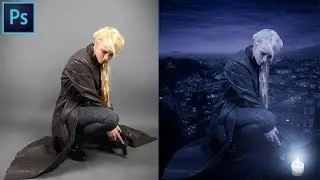 Turn Day into Night in Photoshop | I Work Alone