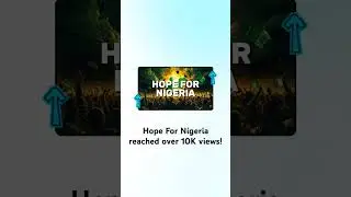 Hope For Nigeria is Spreading fast. #gospelmusic #nigeria #nigeriangovernment