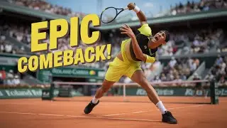 2025's CRAZIEST Grand Slam Match: Alcaraz Saves 3 Champs Points!