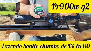 TESTE CHUMBO RIFLE STR 5.5 AGRUPAMENTO A 25M E 40M COM  PR900W G2 E LUNETA DISCOVERY 6-24X50 FFP