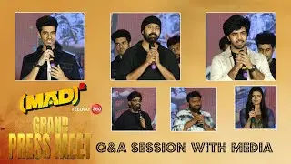 MAD Square Movie Team Q&A Session With Media At Grand Press Meet |  Narne Nithin | Sangeeth Shobhan