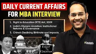 Daily Current Affairs for CAT GDPI | MBA Interview Prep LIVE | 23 Jan 2026