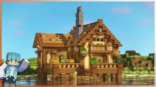 Minecraft: How to build a lake house #20 | Simple Survival House Tutorial