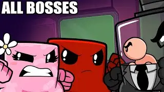 Super Meat Boy Forever - All Bosses (With Cutscenes) HD 1080p60 PC