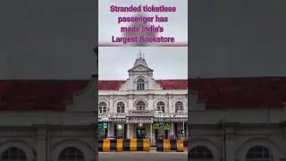 Stranded ticketless passenger has made India's Largest bookstore 📒📘#shorts #short