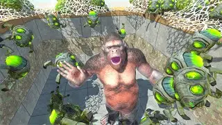 100 Space Bugs Xenoverm Vs All Humans - Animal Revolt Battle Simulator