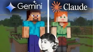 Gemini vs Claude crean Minecraft desde cero