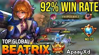 92% WIN RATE! BEATRIX BEST BUILD 2022 | TOP GLOBAL BEATRIX GAMEPLAY | MOBILE LEGENDS✓