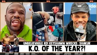 😱 Floyd Mayweather & Gervonta Davis SHOCKED as Keyshawn Davis KOs Shakur Stevenson!