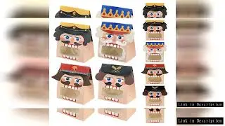 12PCS Christmas Gift Boxes with window, 3D Cardboard Small Gift Boxes, Holiday Party Favor Supplies,