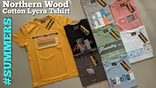 Northern Wood Cotton Lycra Round Neck Tshirt | L XL XXL | Multi Color & Design ₹349