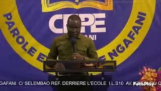 Rev.  Pedro Lukeba resume le  message du Dr Gabriel Lenge sur resister les assauts de l'ennemei 