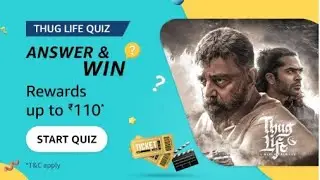 Amazon quiz Movie Thug life quiz| sudoku Solve and win 10000| funzone Pictionary quiz | jackpot quiz