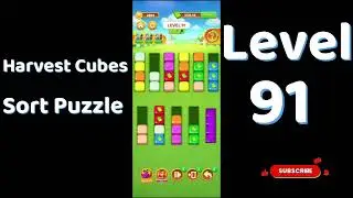 Harvest Cubes Sort Puzzle Level 91 Walkthrough 🌽🧠 | Relaxing Sort Game | Go Answer