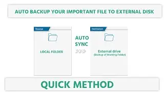 Automatic Sync local folder to external hard drive folders | Best method for backup | Digital Mishra