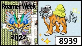 Shiny Raikou In Pokemon HeartGold After 240 Hours - 1 Year After Our First Roaming Raikou In Crystal