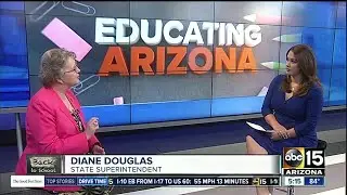 State Superintendent Diane Douglas talks teacher salaries