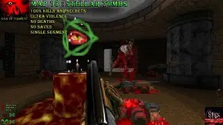 Doom 2 Sign of Torment Map 18 : Stellar Tombs ( Ultra Violence 100% )