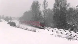 VT611 Doppeltraktion im Schnee