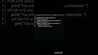 Program to find character is upper or lower case @program_world  #program