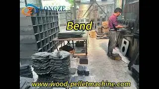 The manufacturing process of a 70,000 kcal biomass pellet burner