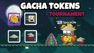Gacha 100 Tourney Tokens in Tournament (16 Tiers!) | Growtopia