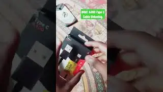 Boat USB Type C Cable Unboxing | Best Type C cable Under 300 Rupees #shorts #youtubeshorts #boat