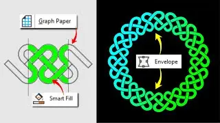 How to create a Unique Circular border | Repeating Objects Around Circle in CorelDRAW