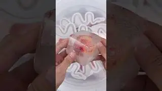 A peach fell into my air-untreated Taba 🤭#stressrelief #tabasquishy #asmr  #squishy  #squishynow