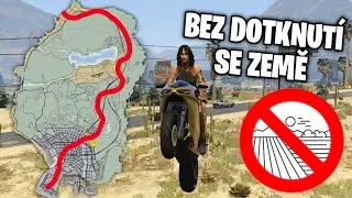 Je Možné Přejet Celou GTA 5 Mapu BEZ DOTKNUTÍ SE ZEMĚ? (na motorce)