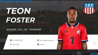 Teon Foster - Winger - Transfer Highlights Fall 2026