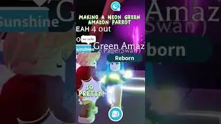Stunning! Neon Amazon Parrot 💚🦜 Adopt Me  #roblox #adoptmegiveaway #adoptme