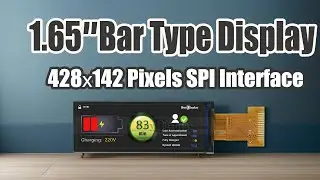 Wide Angle 1.65 inch 142x428 Color IPS TFT Display NV3007 Controller