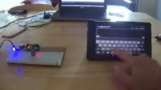 JY-MCU V1.05 Bluetooth Shield connected to Arduino UNO