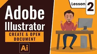 BARASHADA ADOBE ILLUSTRATOR 2023 |CASHIRKA 2AAD | CREATE NEW DOCUMENT & OPEN DOCUMENT