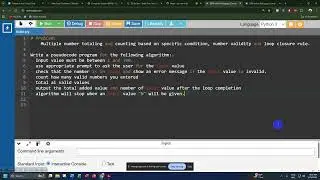 Totaling & Counting || Loop Closure Logic || Upper Case & Lower Case Function || Python & Pseudocode