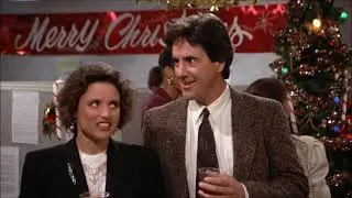 Seinfeld Geroge Gets a job at elaines office during xmas scene