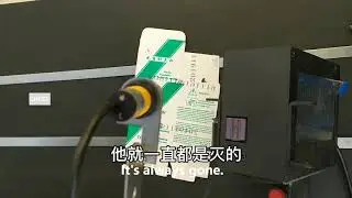 Let's see the online handheld printing- photoelectric correct adjustment method!