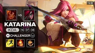 Katarina vs Taliyah Mid - KR Challenger - Patch 12.9 Season 12