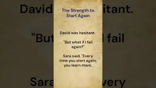 The Strength to start Again || Learn English! 🚀 #learnenglish #shorts #viral #viralshorts