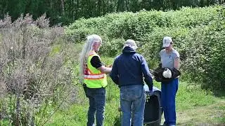 OWL recovering Eagle rescued by Mi'kmaq Land Warden Martin Vasil and Mark Milan 5-13-2025