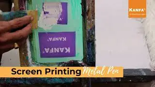Screen Printing KANFA Logo on Metal Pen | Branding Demo
