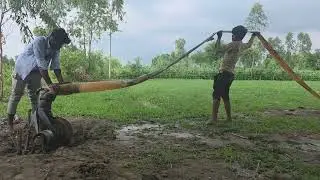 12 hp water pump Machine Setup | Borwall Diesel Engine Water Pump Machine Setup l Kisan KaWaterpump 
