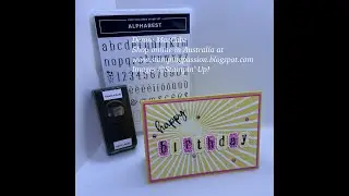Rays of Light stamp set - Card and a Cuppa - Facebook live