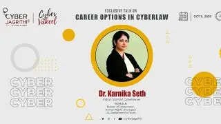 Expert Talk With India's Top Most Cyber Lawyer on Career Options in Cyber Law | Dr Karnika Seth